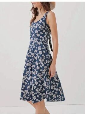 Pact | Dresses | Pact Organic Fit And Flare Shorty Midi Dress Golden Hour  Leaves Size Medium Nwt | Poshmark